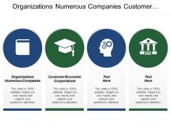 Organizations numerous companies customer economic cooperations improve customer