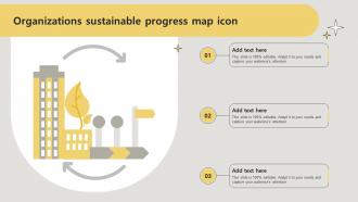 Organizations Sustainable Progress Map Icon