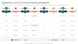 Organize Cross Functional Training Programs Successful Employee Performance