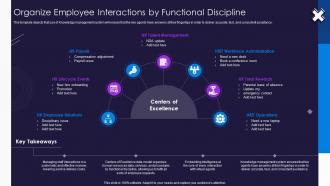 Organize Employee Interactions By Functional Discipline Optimize Service Delivery Ppt Introduction