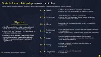 Organize Monitor And Improve Relationships Stakeholders Relationship Management Plan