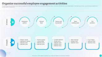 Organize Successful Employee Engagement Activities Strategies To Improve Workforce