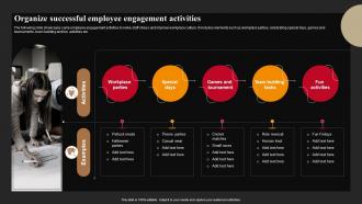 Organize Successful Employee Engagement Activities Successful Employee Engagement Action Planning