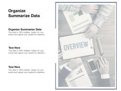 Organize summarize data ppt powerpoint presentation layouts rules cpb