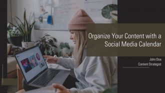 Organize Your Content With A Social Media Calendar PPT Sample AT Organize Your Content With A Social Media Calendar PPT Sample AT