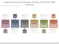 Organized business information example powerpoint slide download