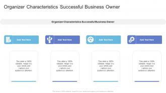 Organizer Characteristics Successful Business Owner In Powerpoint And Google Slides Cpb