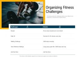 Organizing fitness challenges group goals ppt powerpoint presentation model tips