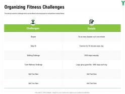 Organizing fitness challenges large group ppt powerpoint presentation model maker
