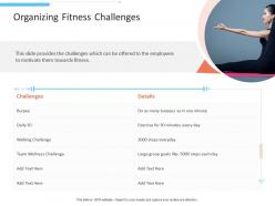 Organizing fitness challenges office fitness ppt diagrams