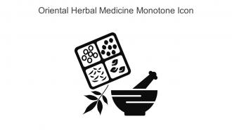 Oriental Herbal Medicine Monotone Icon In Powerpoint Pptx Png And Editable Eps Format