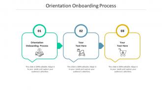 Orientation onboarding process ppt powerpoint presentation ideas diagrams cpb