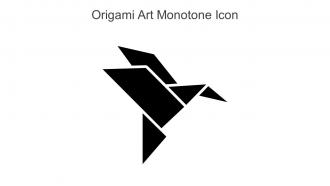Origami Art Monotone Icon In Powerpoint Pptx Png And Editable Eps Format