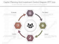 Original capital planning and investment control diagram ppt icon