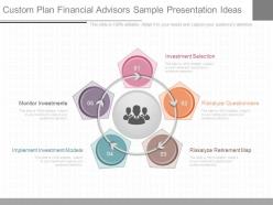 Original custom plan financial advisors sample presentation ideas