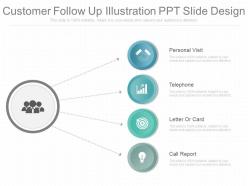 Original customer follow up illustration ppt slide design