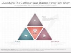 Original diversifying the customer base diagram powerpoint show
