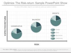 Original optimize the risk return sample powerpoint show