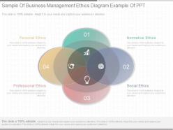 Original sample of business management ethics diagram example of ppt