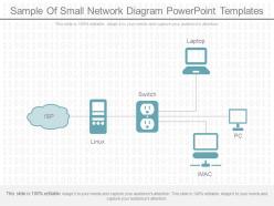 Original sample of small network diagram powerpoint templates