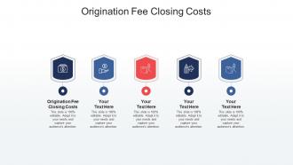 Origination fee closing costs ppt powerpoint presentation slides pictures cpb