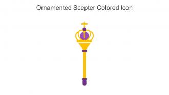 Ornamented Scepter Colored Icon In Powerpoint Pptx Png And Editable Eps Format