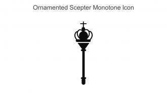 Ornamented Scepter Monotone Icon In Powerpoint Pptx Png And Editable Eps Format