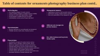 Ornaments Photography Business Plan Powerpoint Presentation Slides Designed Colorful