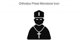Orthodox Priest Monotone Icon In Powerpoint Pptx Png And Editable Eps Format