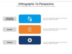 Orthographic vs perspective ppt powerpoint presentation gallery portrait cpb