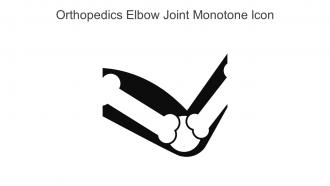 Orthopedics Elbow Joint Monotone Icon In Powerpoint Pptx Png And Editable Eps Format