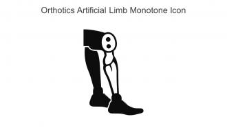 Orthotics Artificial Limb Monotone Icon In Powerpoint Pptx Png And Editable Eps Format