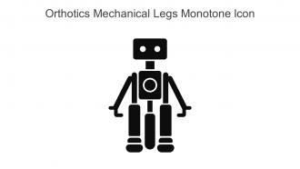 Orthotics Mechanical Legs Monotone Icon In Powerpoint Pptx Png And Editable Eps Format