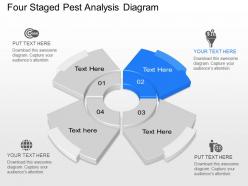 Os four staged pest analysis diagram powerpoint template slide