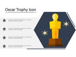 Oscar trophy icon