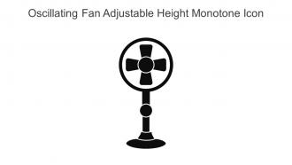 Oscillating Fan Adjustable Height Monotone Icon In Powerpoint Pptx Png And Editable Eps Format