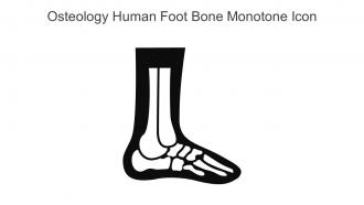 Osteology Human Foot Bone Monotone Icon In Powerpoint Pptx Png And Editable Eps Format