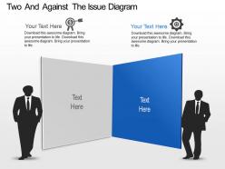 Ot two and against the issue diagram powerpoint template