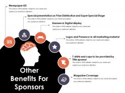 Other benefits for sponsors presentation portfolio