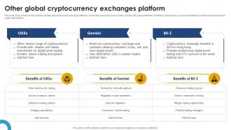 Other Global Cryptocurrency Exchanges Platform Ultimate Handbook For Blockchain BCT SS V