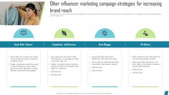 Other Influencer Marketing Campaign Innovative Marketing Tactics To Increase Strategy SS V