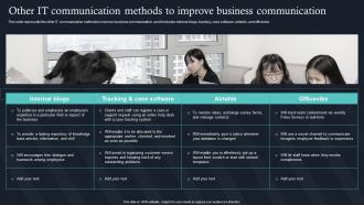 Other It Communication Methods To Improve Business IT For Communication In Business