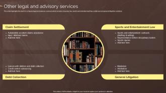 Other Legal And Advisory Services Law Associates Company Profile