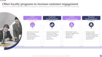 Other Loyalty Programs To Increase Customer Engagement Valuable Aftersales Services For Building