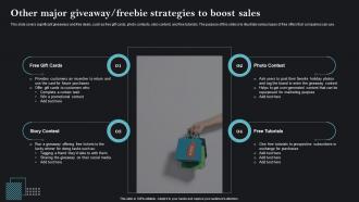 Other Major Giveaway Freebie Sales Strategies To Achieve Business MKT SS