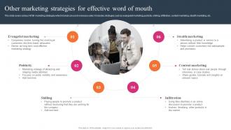 Other Marketing Strategies For Effective WOM Strategies For Small MKT SS V