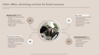 Other Offline Advertising Activities For Brand Awareness Brand Recognition Strategy For Increasing