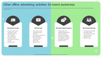 Other Offline Advertising Activities For Brand Awareness Online And Offline Brand Marketing Strategy