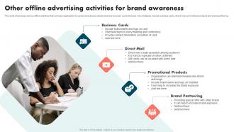 Other Offline Advertising Activities For Brand S Strategies To Improve Brand And Capture Market Share