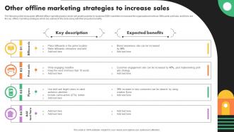 Other Offline Marketing Strategies To Increase Business Marketing Strategies Mkt Ss V